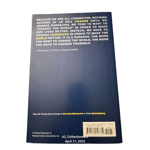 The power to change everything by Yehuda Berg - kabbalah publishing - isbn 97815 - Picture 5 of 6